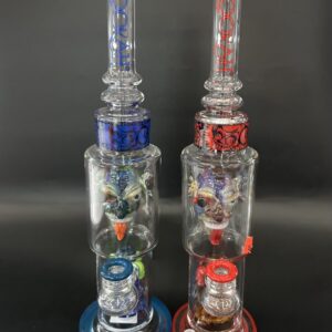 Red Devil Glass Water Pipe