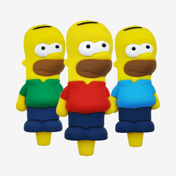 4.25" Multi-Color Simpson Silicone Pipe – Playful & Durable (Wholesale Bulk Packs)
